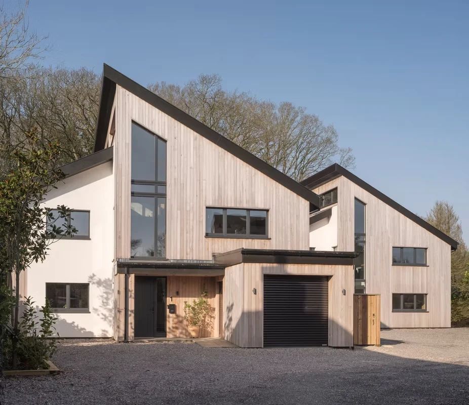 Three Passivhaus-certified homes, St Albans, built on ISOQUICK insulated raft foundations
